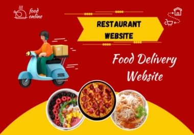 I will design a responsive restaurant website with online ordering
