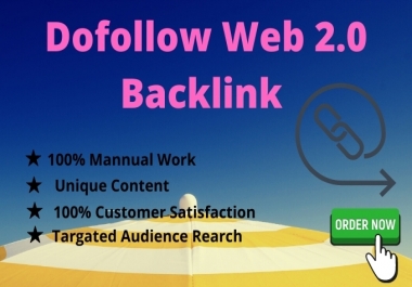 I will Build Up 50 Web 2 0 Backlink Manually