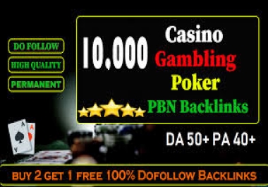 Thai-Indonesia-Korean-DA60+Unique 10000 PBN-Gambling-Slots-Poker-Casino-Sports-Betting-Ufabet Sites