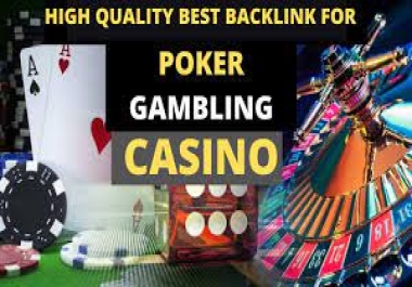 7000+Online Casino Poker judi Gambling Web 2.0 PBN Dofollow Backlinks with DA 40-95 HQ Seo Service