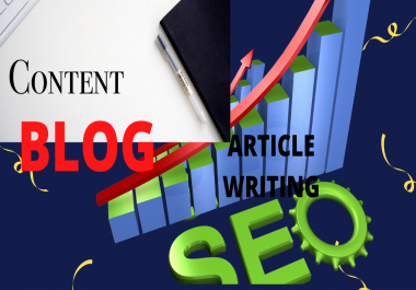 Write unique and quality of 1200 SEO contents article words on any topic