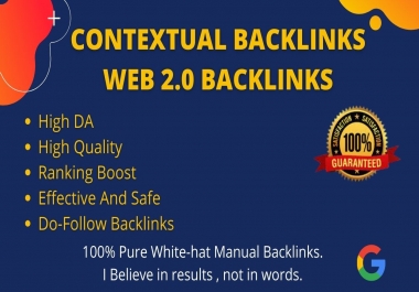 I will do manually web 2.0 do follow backlinks
