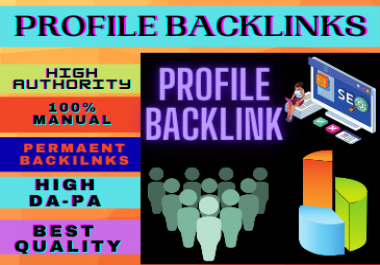 25+ Profile Backlinks High Authority Permanent Do follow unique domain white hat seo backlinks