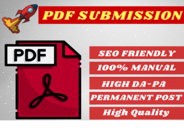 GET 80+ High Authority PDF Or Document Submissions For SEO Backlinks on Top Doc Sharing Sites.