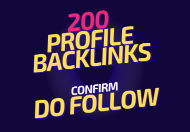 Provide Profile Backlinks From High Authority Website With Seo Report