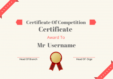 I Will Design Unique And World-Class Certificate