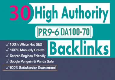 I will do 30 high PR top social bookmarking backlinks for your website.