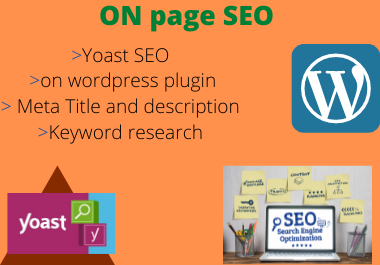 I will do ON page SEO optimization WordPress using Yoast