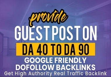 I will publish post on high DA,  DR and high Traffic website