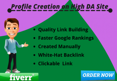 I will create 35 high DA do follow Profile backlinks