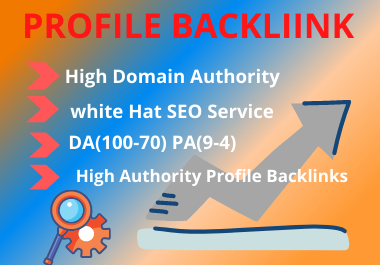 Live 30 Profile Backlinks High Authority Website Permanent Backlink Manual Link Building.