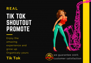 I will support you to promote your Tik Tok by more than 10M social media networks