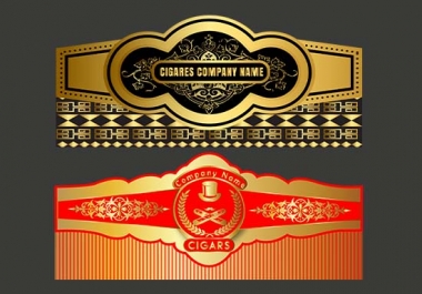 I will do design a unique cigar label and logo design 24hr