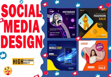I will create social media post design for you