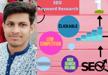 I will do best and excellent keyword research on SEO to rank your site first