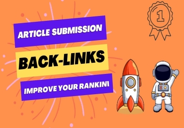 50 Article Submission Dofollow Backlinks