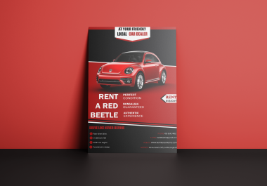 I will design creative flyers,  posters and brochures.