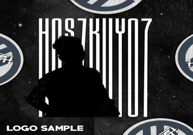 I will design a logo illustration with a fancy design