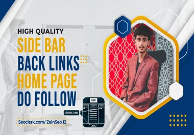 I Will Create 20 High DA/DR Homepage Sidebar Dofollow Backlinks For 3 Months Guaranteed