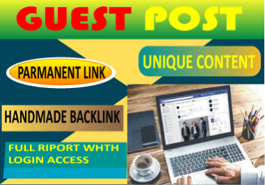 I will write 10 guest post and publish 10 niche on high authority sites