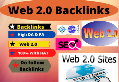 80 WEB 2.0 High Authority Permanent Contextual Backlinks White high DA-PA Link Building