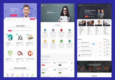 I will design job portal and job board website using wordpress