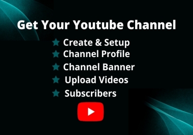 I will create and set up, Uploads videos of youtube