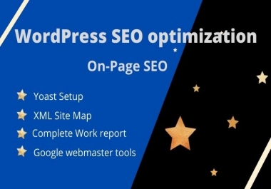 I will do on-page SEO optimization service of WordPress website