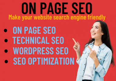 I will do technical on page SEO optimization of WordPress website