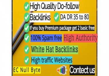 I'll create optimal high da white hat dofollow SEO backlinks