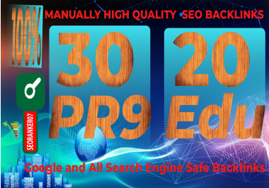 I will manually create 50+high quality authority SEO backlinks
