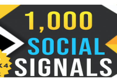 Give you 1000 powerful and manul social signals
