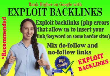 1000 Mix Dofollow and Nofollow SEO Backlink for Link Building - Powerful Exploit Backlinks