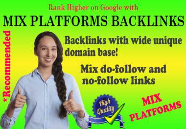 1000 Dofollow and Nofollow SEO Backlink for Link Building - Backlinks with Wide Unique Domains Base