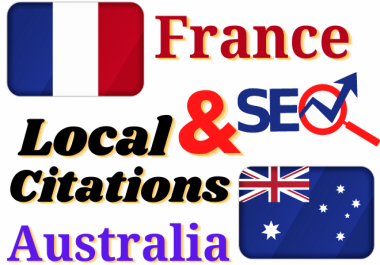 Build France,  Australia 40 Premium and Powerful Local SEO Citations