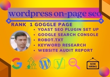 I will do on word press Yoast SEO or technical optimization for you