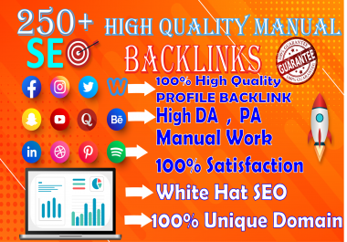 I will do High Quality Profile Backlink to rank site