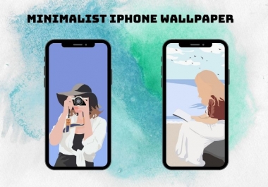 I will draw a phone wallpaper picture for you