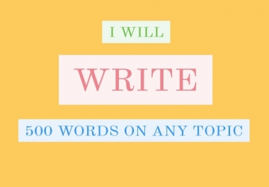 500 words Orignal and Unique Article within 24hrs 5 for your blog or else