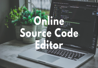 Online Source Code Editor for editing source code of computer programs