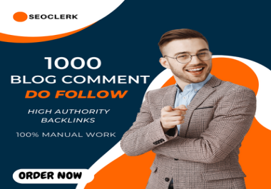 I will 1000 high quality dofollow blog comment seo service backlink