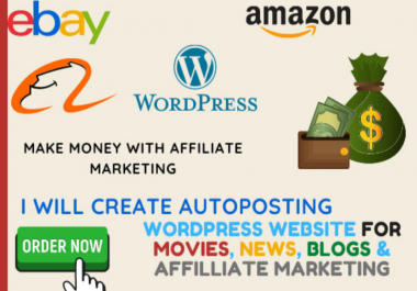 I will create an autopilot wordpress website for online earning