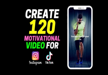 I will create motivational video for tiktok,  instagram,  youtube