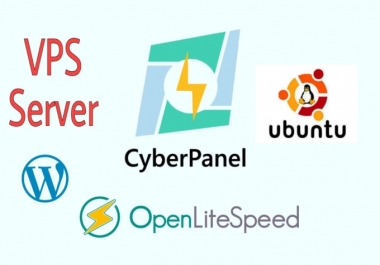 I will install cyberpanel and wordpress on your vps