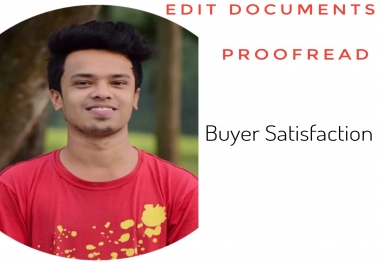 I will proofread and edit constantly your record in an expert way