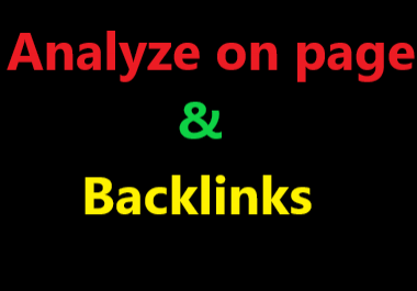 How to beat competitors - SEO analysis of On page and backlinks
