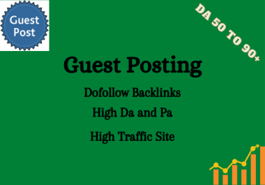 I will produce high quality guest posts on high da sites