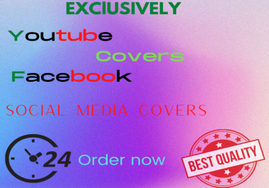 I will design facebook cover,  youtube banner or social media header
