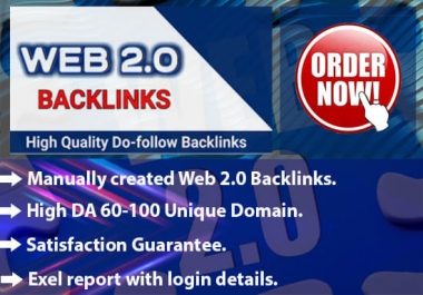 Manually create 100 web 2 0 backlinks for ranking