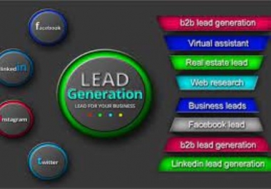 I will do b2b lead generation and targeted LinkedIn generate